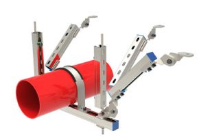 DN200以上单管双向抗震支架